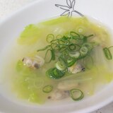 あさりと白菜の中華スープ